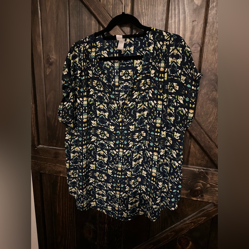 Pure Energy 2x V-neck blouse, colorful